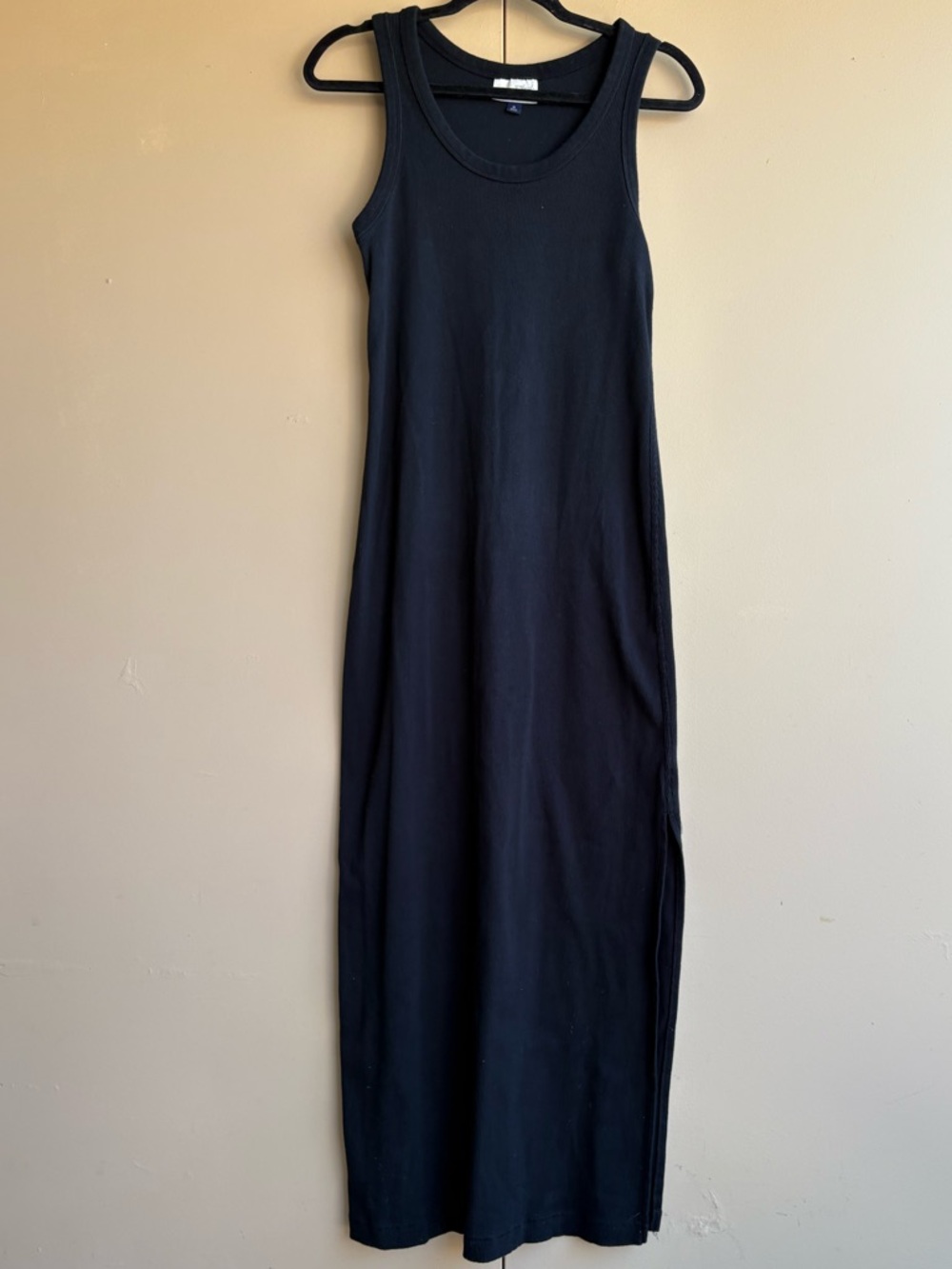 Universal thread maxi ribbed black dress - Picture 1 of 4